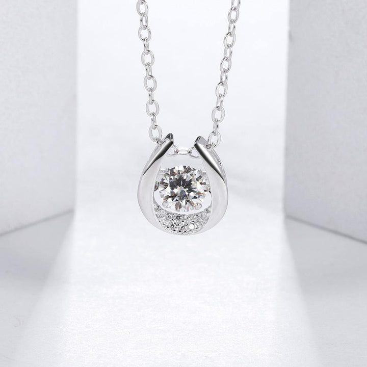 Moissanite Diamond Pendant Necklace - Zaim Couture