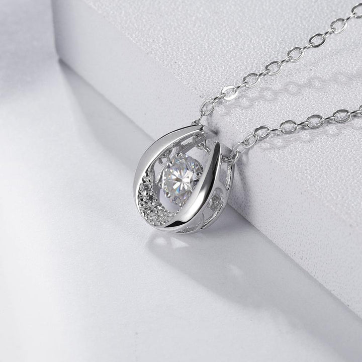 Moissanite Diamond Pendant Necklace - Zaim Couture